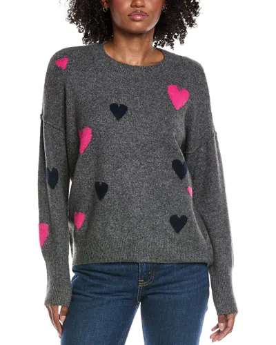 CECE CECE HEART PATTERN SWEATER
