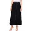 Cece High Waist A-line Maxi Skirt In Black
