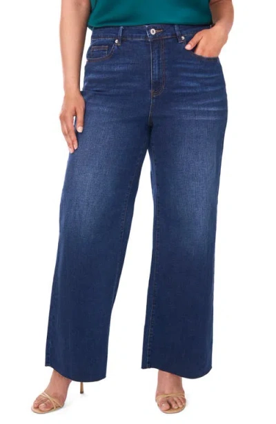 Cece High Waist Wide Leg Jeans In Blue