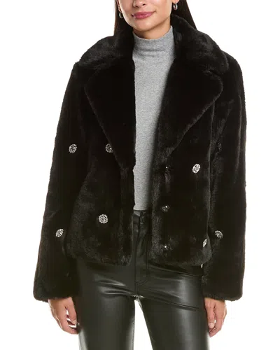 Cece Jewel Trimmed Jacket In Black