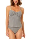 Cece Keyhole Tankini In Black