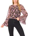 Cece Keyhole Top In Black