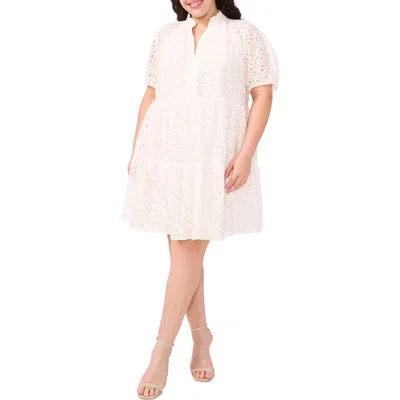 Cece Lace Tiered Babydoll Dress