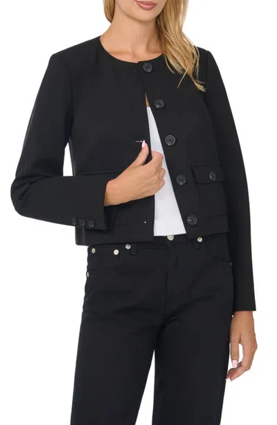 Cece Lady Jacket With Patch Pockets In Black