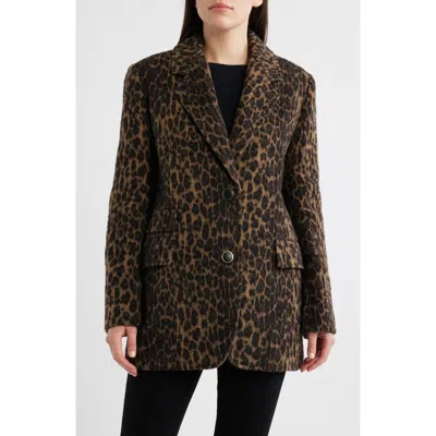 Cece Leopard Print Jacket In Animal Print
