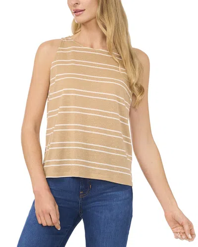 CECE CECE LINEN-BLEND TANK