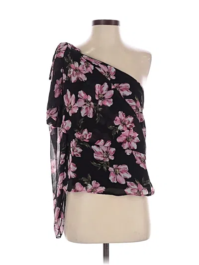 Pre-owned Cece Long Sleeve Blouse In Black