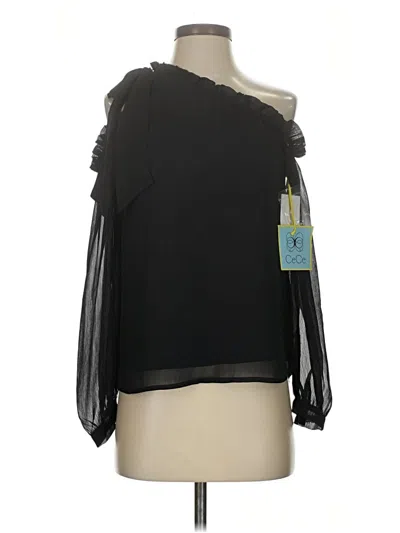 Cece Long Sleeve Blouse In Black