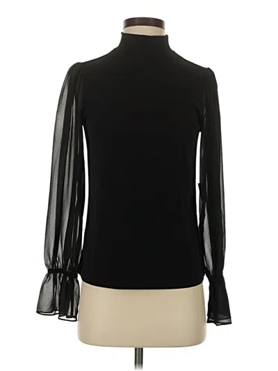 Cece Long Sleeve Blouse In Black