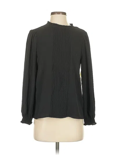 Pre-owned Cece Long Sleeve Blouse In Gray