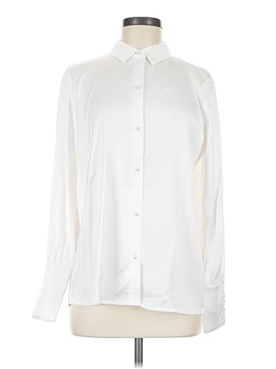 Pre-owned Cece Long Sleeve Blouse In Ivory