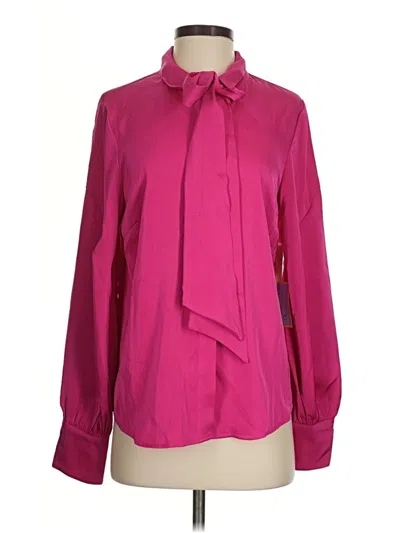 Cece Long Sleeve Blouse In Pink