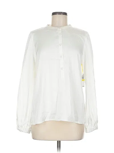 Cece Long Sleeve Blouse In White