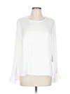 Cece Long Sleeve Blouse In White