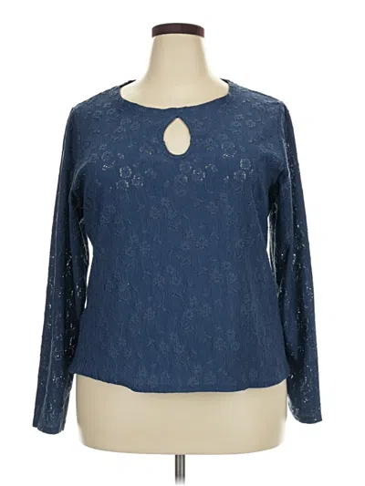 Pre-owned Cece Long Sleeve T-shirt In Blue