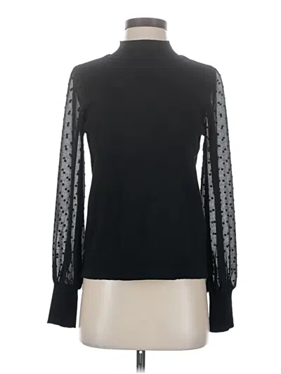 Pre-owned Cece Long Sleeve Turtleneck In Black
