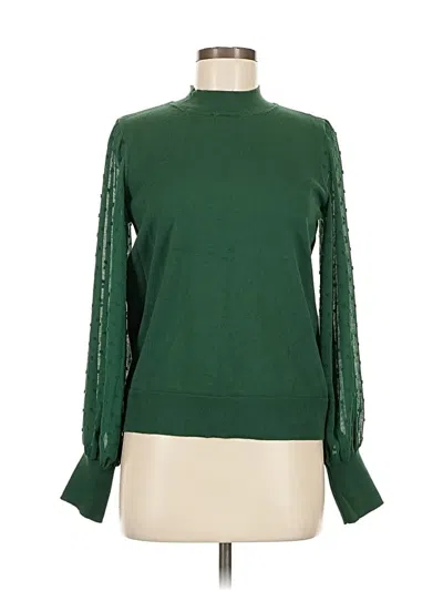 Pre-owned Cece Long Sleeve Turtleneck In Green