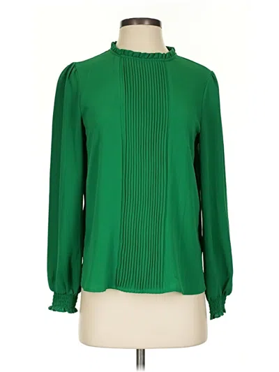 Pre-owned Cece Long Sleeve Turtleneck In Green
