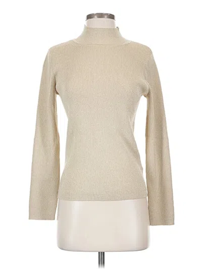 Pre-owned Cece Long Sleeve Turtleneck In Ivory