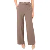Cece Microcheck High Waist Belted Pants In Brown