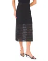 Cece Sparkle Knit Midi Skirt In Black