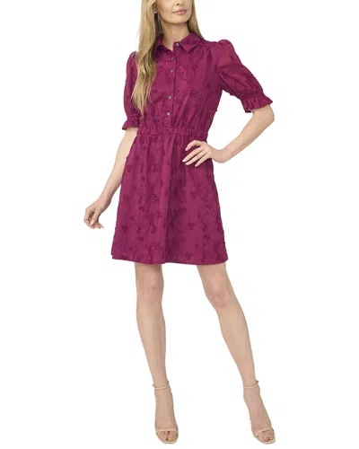 Cece Mini Shirt Dress In Purple