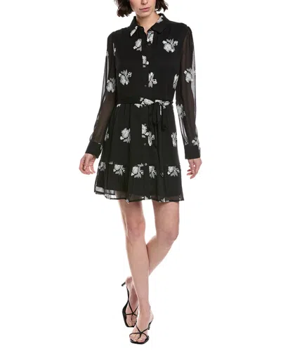Cece Mini Shirtdress In Black