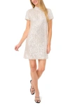 Cece Womens Sequined Short Mini Dress In Champagne