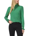Cece Ruffle Mock Neck Sweater