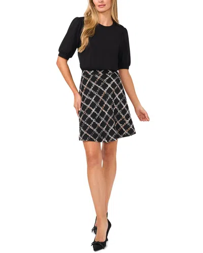 Cece Mutton Sleeve Dress In Black