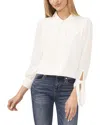 Shop Cece Neck & Tie Detail Top In White