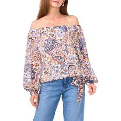 Cece Off The Shoulder Top In Multi