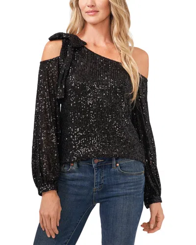 CECE CECE ONE SHOULDER BOW BLOUSE