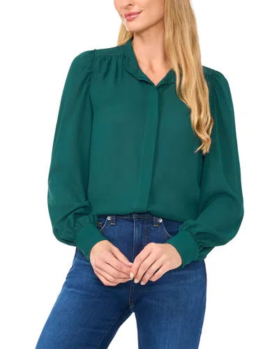 CECE OPEN COLLAR BLOUSE