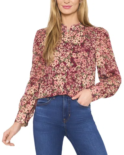 CECE OPEN COLLAR BLOUSE