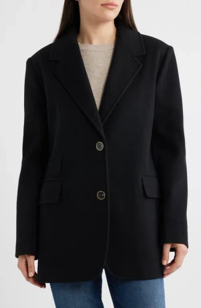 Cece Oversize Single-breasted Blazer In Black