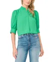 Cece Pearce Whipstitched Top In Green