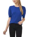 Cece Womens Crewneck Puff Sleeve Pullover Sweater