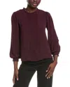 Cece Pintucked Blouse In Red