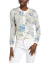 Cece Pointelle Cardigan In White