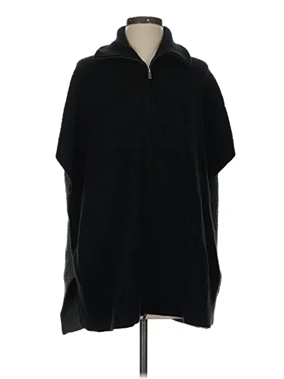 Pre-owned Cece Poncho In Black