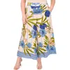 Cece Print Cotton Wide Leg Pants In Multi