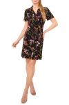 Cece Print Polo Minidress In Multi