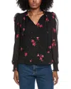 Cece Printed Blouse In Black