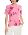 Cece Printed Sweater In Pink