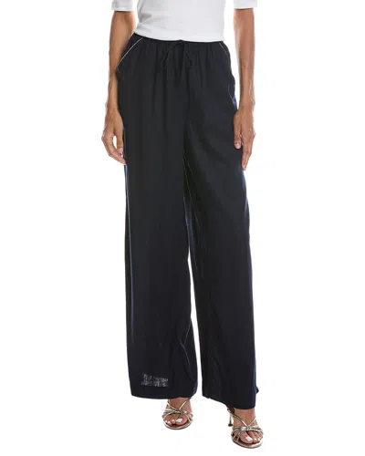 Cece Pull-on Tie Waist Crop Pant In Blue