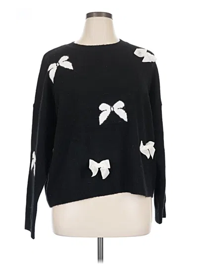 Pre-owned Cece Pullover Sweater In Black