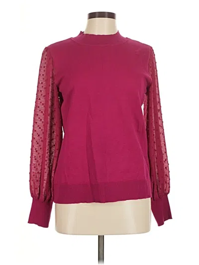 Pre-owned Cece Pullover Sweater In Burgundy