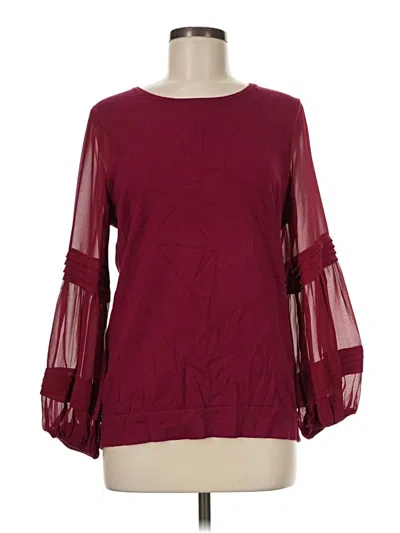 Pre-owned Cece Pullover Sweater In Burgundy