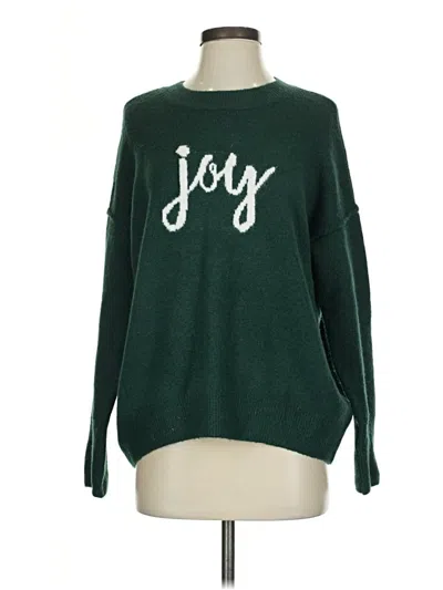 Pre-owned Cece Pullover Sweater In Green